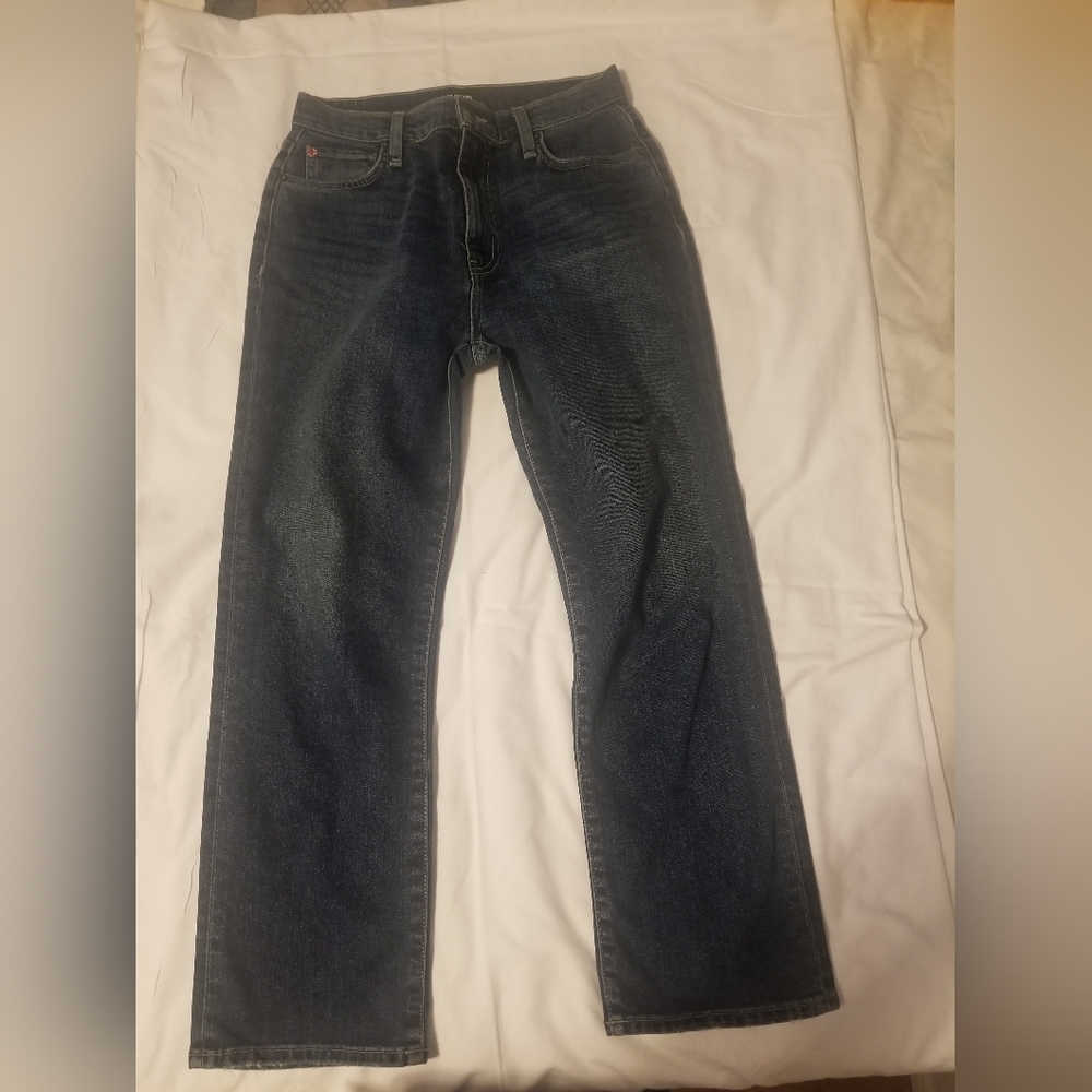 Hudson Jeans Women's Black noa midrise straight crop Sz 26 Color Blue